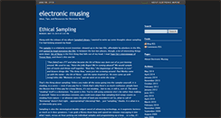 Desktop Screenshot of electronicmusing.com