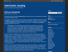 Tablet Screenshot of electronicmusing.com